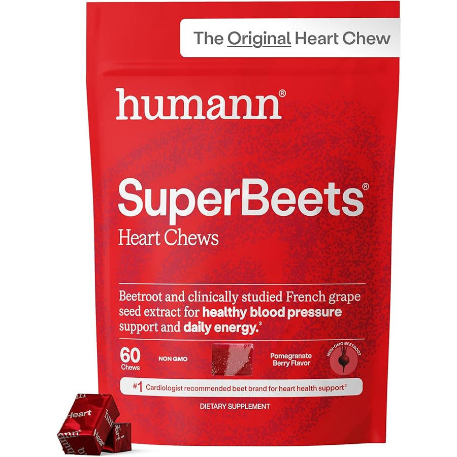 HumanN SuperBeets Heart Chews Grape Seed Extract & Non-GMO Supplement