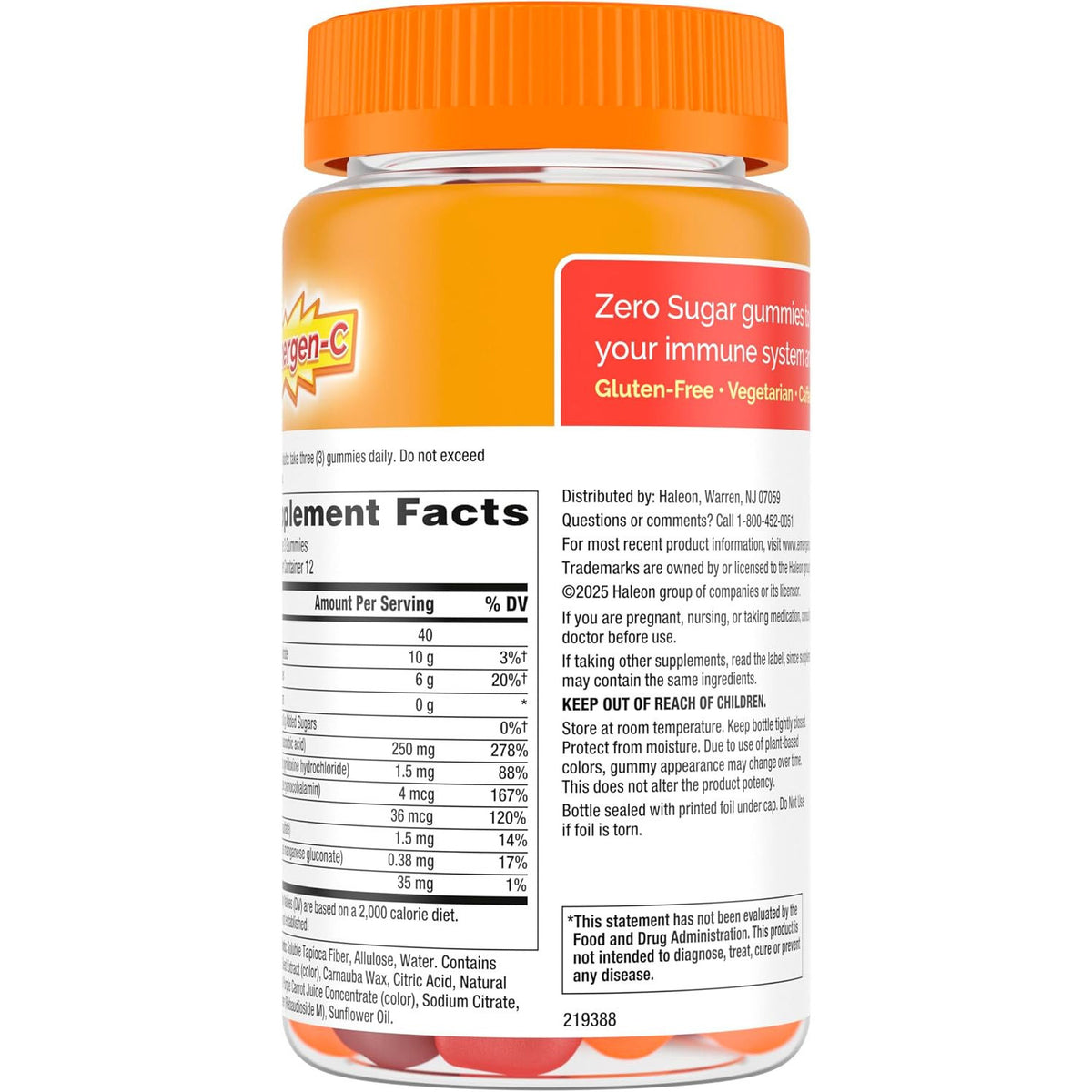 Emergen-C Vitamin C 250 mg Immune Support Dietary Supplement Gummies