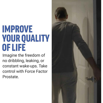 Force Factor Prostate Health & Urinary Support – Saw Palmetto, Pygeum & Beta Sitosterol, 60 Softgels
