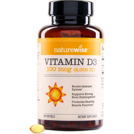 NatureWise Vitamin D3 5000iu (125 mcg) 360 Count Mini Softgel