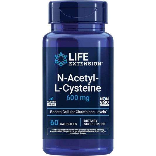 Life Extension NAC Immune Respiratory Liver Support Formula Capsules