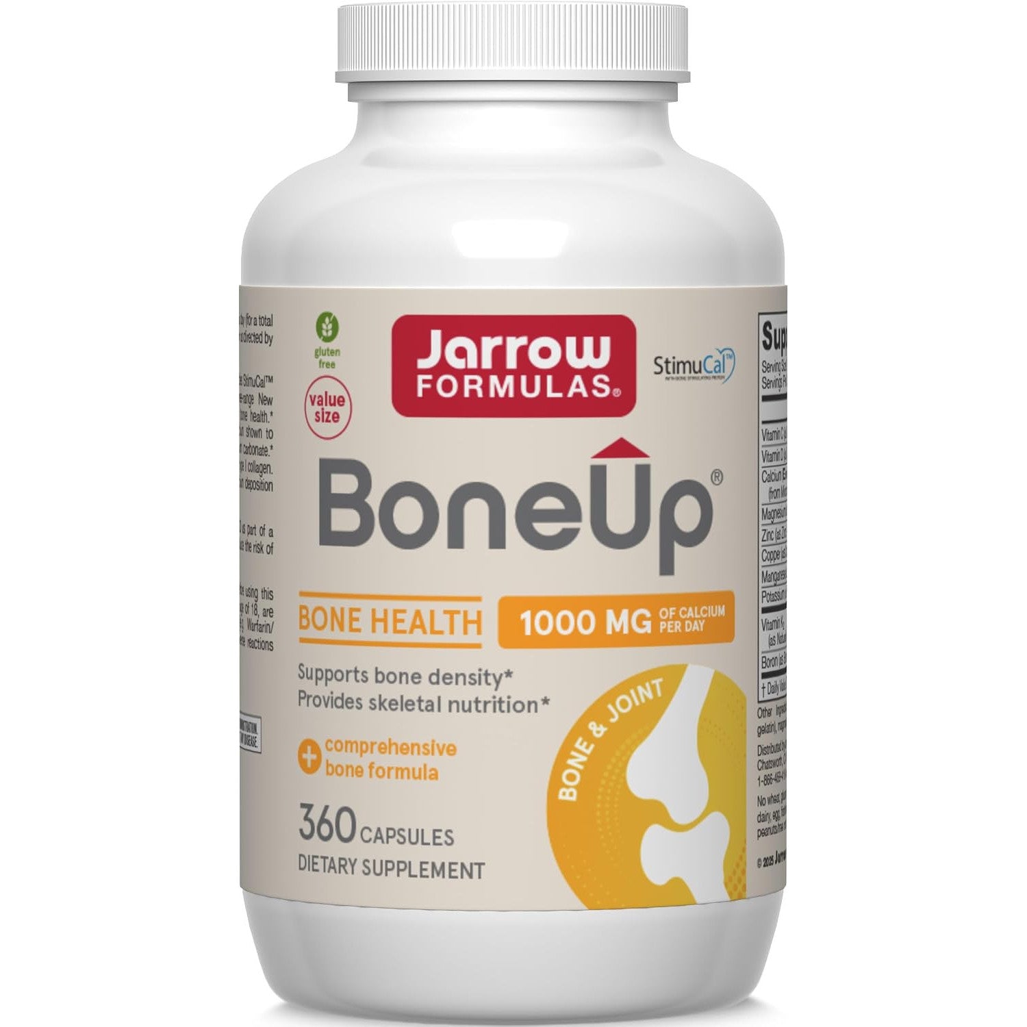 Jarrow Formulas BoneUp Bone Density Dietary Supplement Capsules