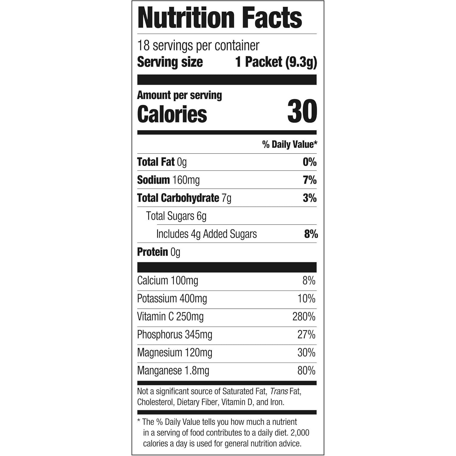 Emergen-C Hydration+ Vitamin C Sports Drink Mix Packets