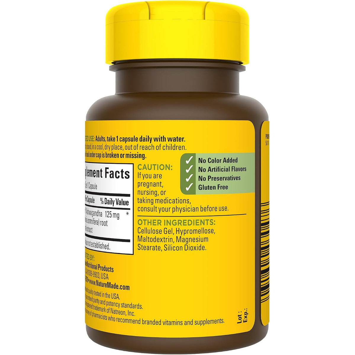 Nature Made Sensoril Ashwagandha Stress Mood Support Capsules