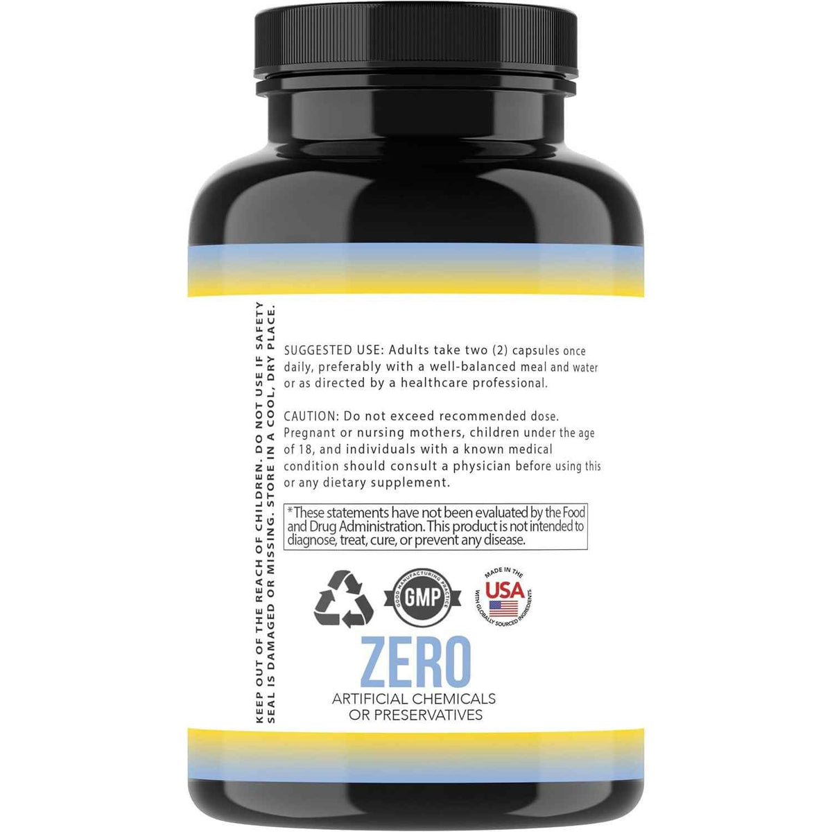 Angry Supplements Stress Less Day-Time Mood Support Capsules 60 Count