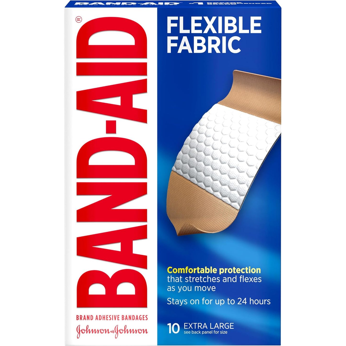 BAND-AID Flexible Fabric Adhesive Bandages All One Size 100 Count