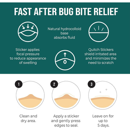 Quitch Bug Bite Itch Relief Patches