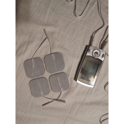 AUVON Dual Channel TENS Unit Muscle Stimulator Machine 20 Modes 2" and 2"x4" Electrode Pads