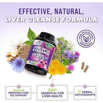Health Nutrition Naturals Milk Thistle Liver Detox Support Capsules