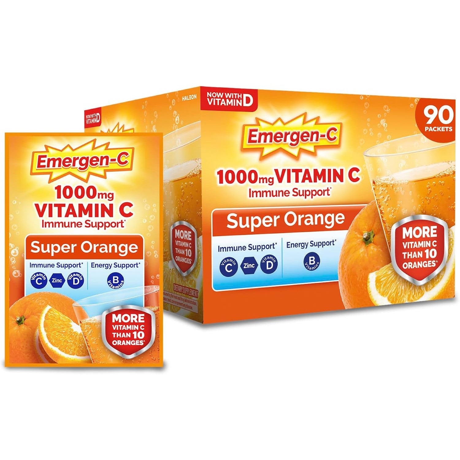 Emergen-C 1000mg Immune Support Dietary Supplement Powder Packets