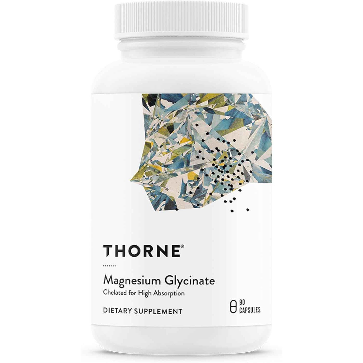 THORNE Magnesium Glycinate Chelated Supplement Capsules For Sleep And Muscle Relaxation