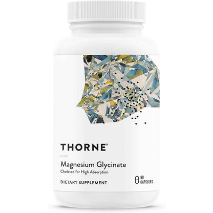 THORNE Magnesium Glycinate Chelated Supplement Capsules For Sleep And Muscle Relaxation