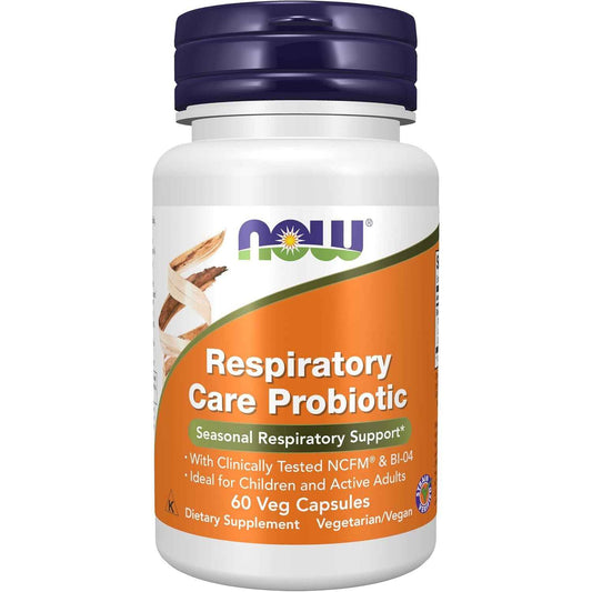 NOW Foods Respiratory Care Probiotic Immune Support Capsules