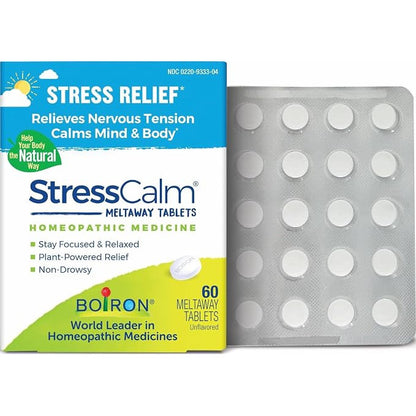 Boiron StressCalm Stress Mood Support Meltaway Tablets