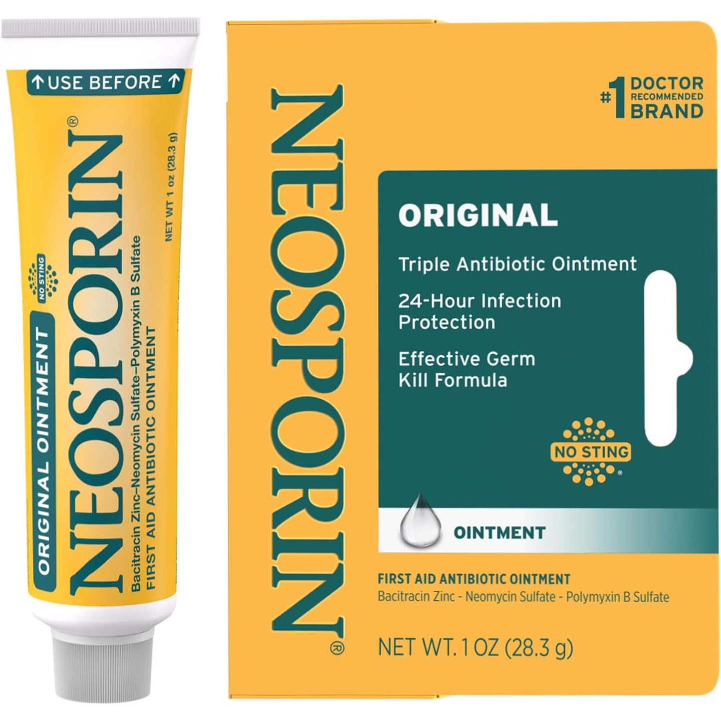 Neosporin Original Triple Antibiotic Ointment 0.5 oz Infection Protection Wound Care