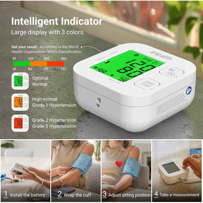iHealth Track Smart Upper Arm Blood Pressure Monitor Bluetooth Wide Range Cuff for iOS & Android