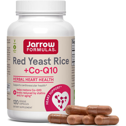 Jarrow Formulas Red Yeast Rice with CoQ10 Dietary Supplement Capsules