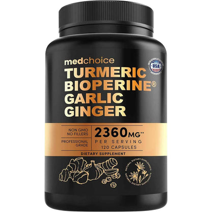 MedChoice 4-in-1 Turmeric Joint Support Supplement 2360mg 120ct