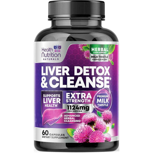 Health Nutrition Naturals Milk Thistle Liver Detox Support Capsules