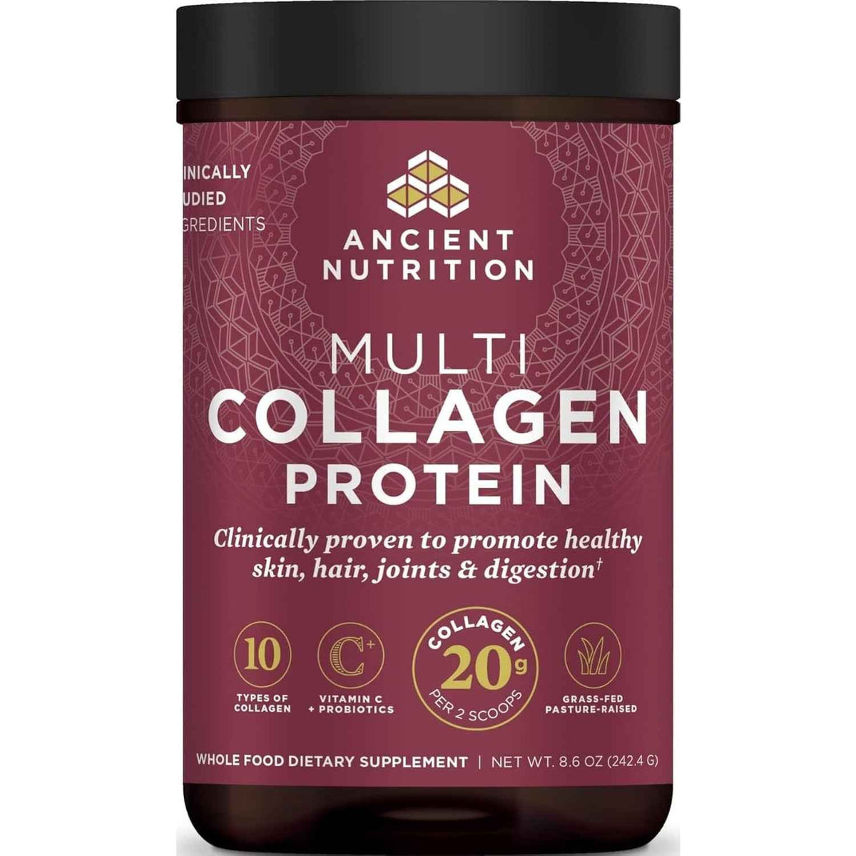 Ancient Nutrition Multi Collagen Peptides Powder Unflavored 45 Servings