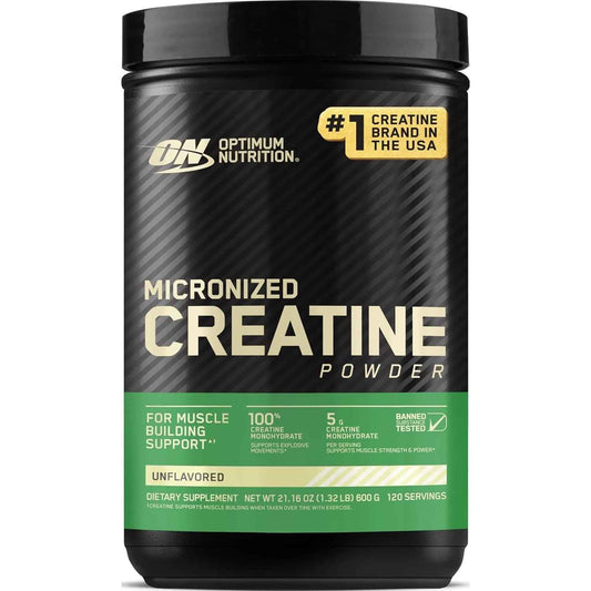 Optimum Nutrition Micronized Creatine Monohydrate Powder 5g Per Serving 120 Servings