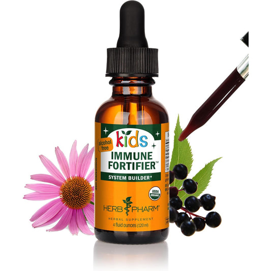 Herb Pharm Kids Immune Fortifier Elderberry Echinacea Dietary Supplement Liquid