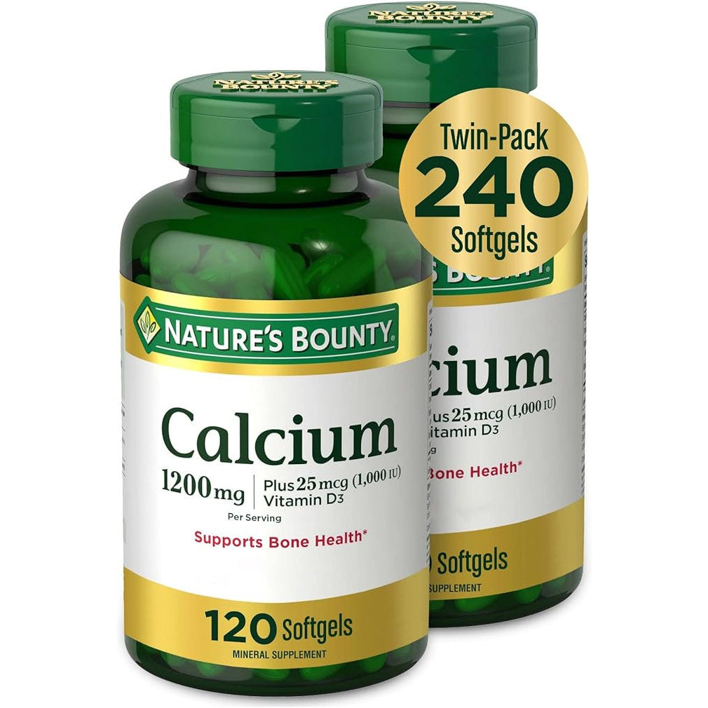 Nature's Bounty Calcium 1200 mg with Vitamin D3 Bone Health Softgels