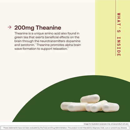 Jarrow Formulas L-Theanine Relaxation Dietary Supplement Capsules