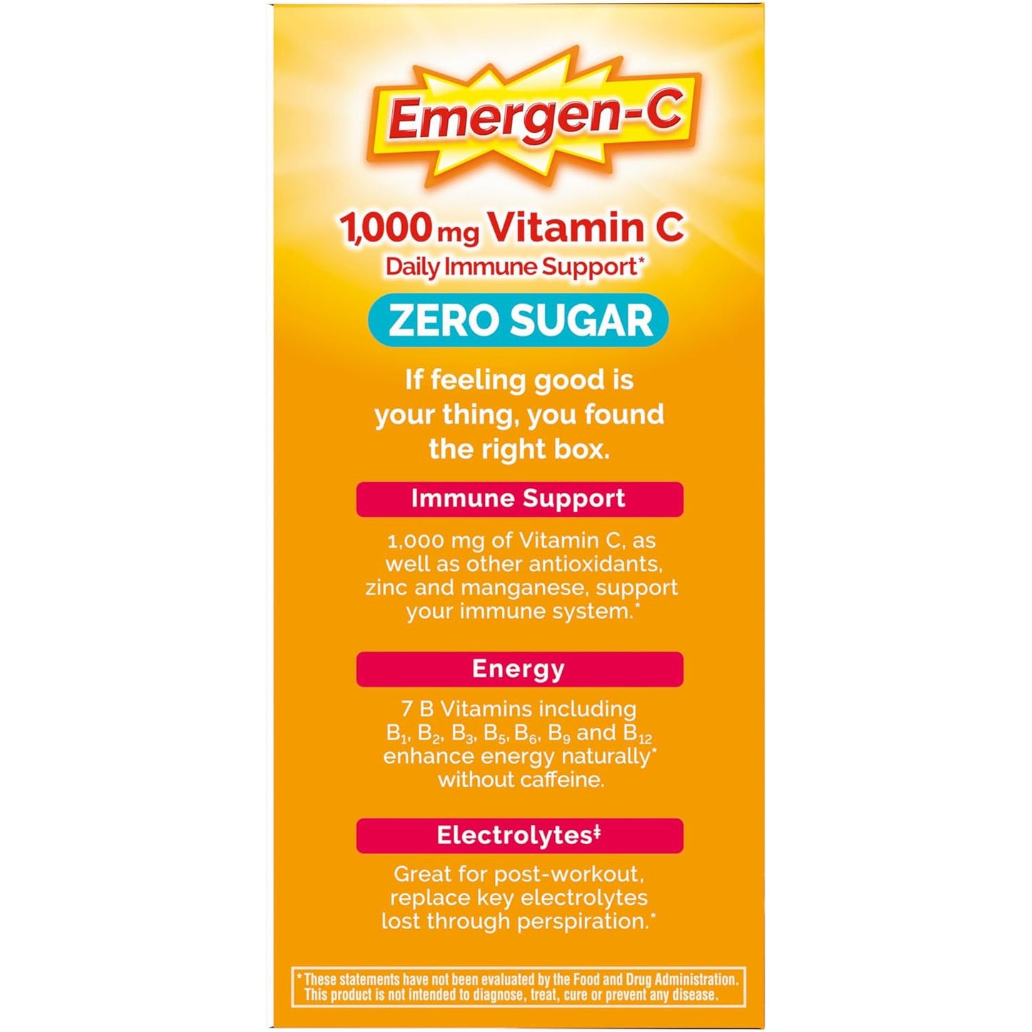 Emergen-C Vitamin C 1000 mg Immune Support Dietary Supplement Packets