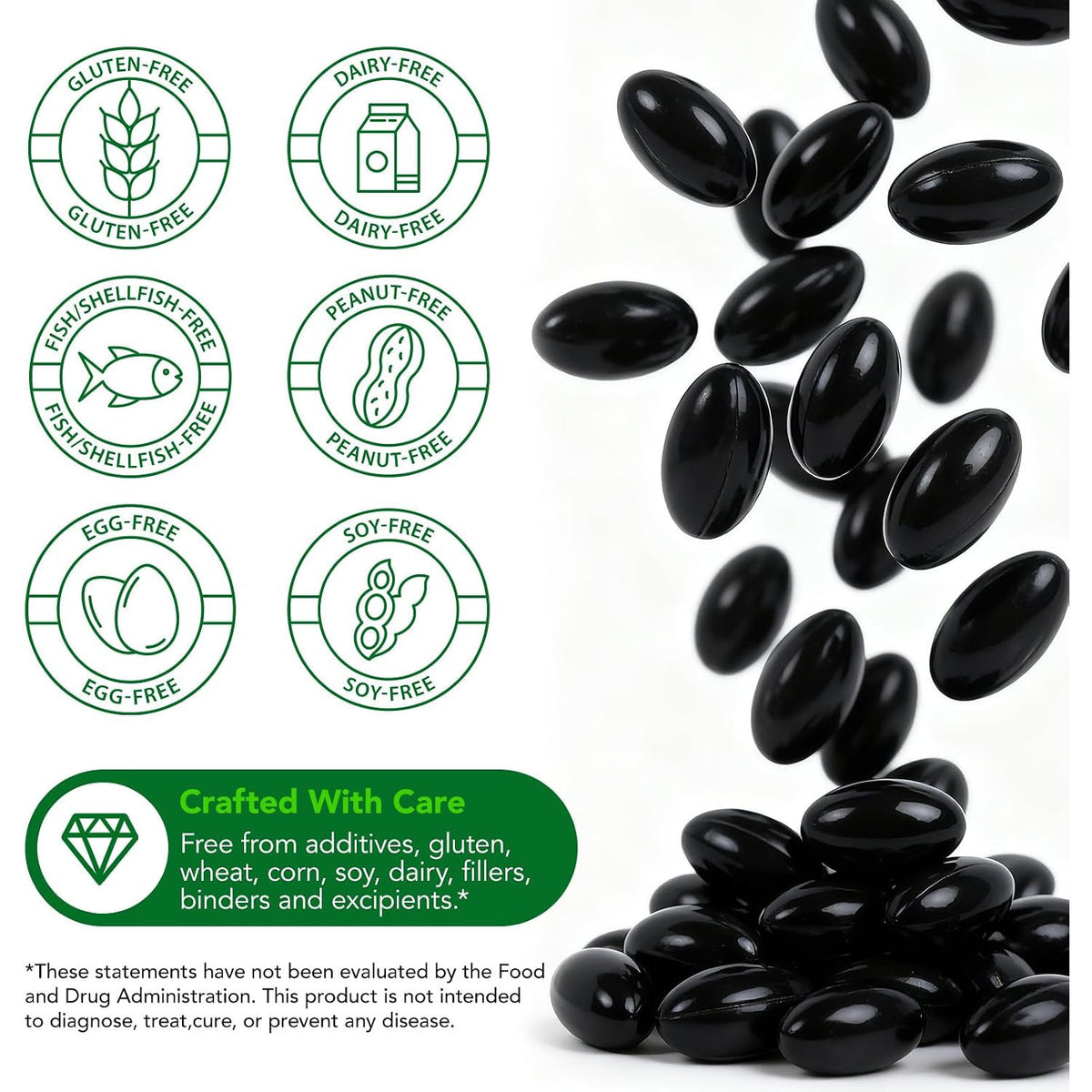 ZUZOKKAHA Ashwagandha Extract Relaxation Calm Mood Supplement Softgels 300 Count