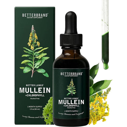 Betterbrand Mullein Drops Lung Detox Respiratory Support Liquid