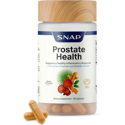 Snap Supplements Prostate Health Supplement for Men 90 Capsules Saw Palmetto Beta-Sitosterol