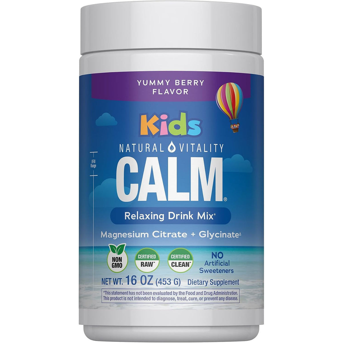 Natural Vitality Calm Sleep Ashwagandha Melatonin Stress Mood Support Capsules