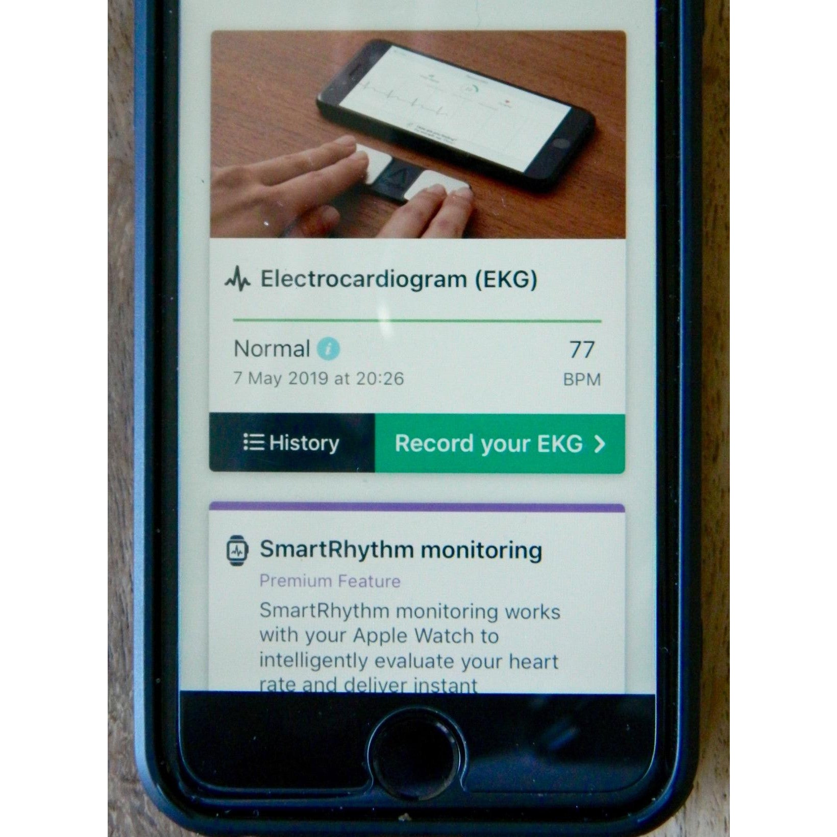 KardiaMobile 1-Lead EKG Monitor Medical-Grade FDA-Cleared Personal Heart Monitor Detects AFib & Arrhythmias 30 Second Results Works with Most Smartphones