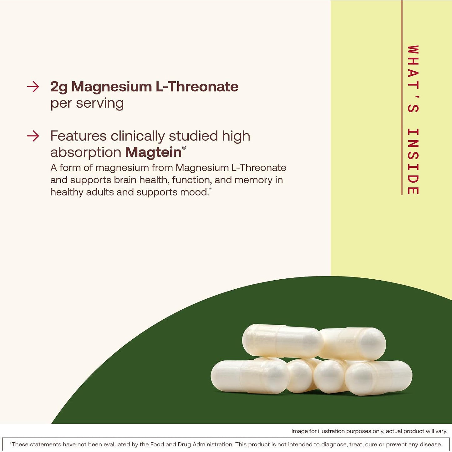 Jarrow Formulas MagMind Magnesium L-Threonate Dietary Supplement Capsules