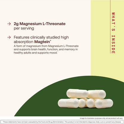 Jarrow Formulas MagMind Magnesium L-Threonate Dietary Supplement Capsules
