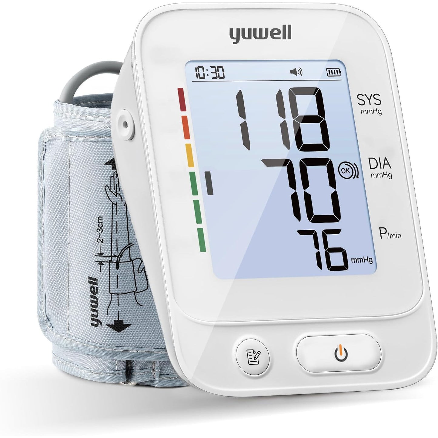 yuwell Digital Blood Pressure Monitor Large Cuff Voice Broadcast 99 Readings