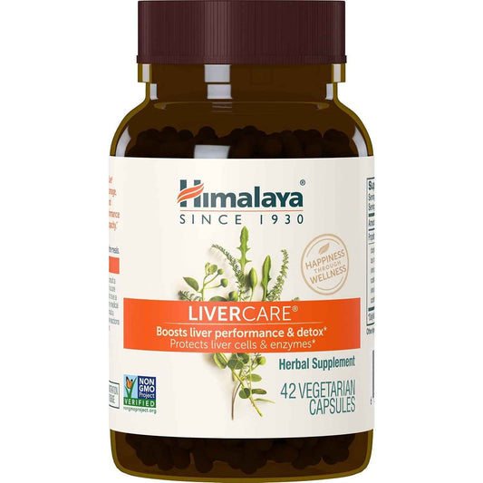 Himalaya LiverCare Liver Support Detox Cleanse Formula Capsules
