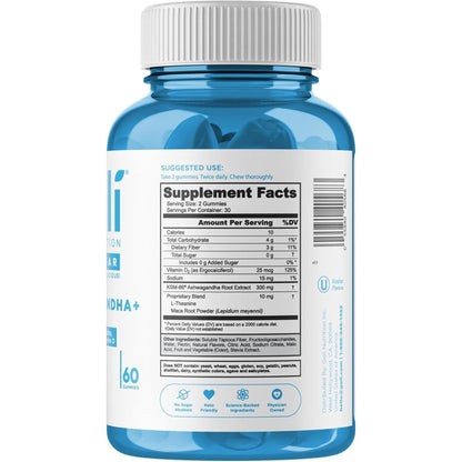 Goli Zero Sugar Ashwagandha Vitamin D Dietary Supplement Gummies