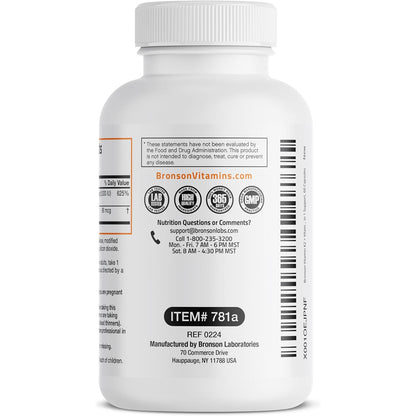 Bronson Vitamin K2 D3 (MK7) Supplement 5000IU 90mcg Capsules
