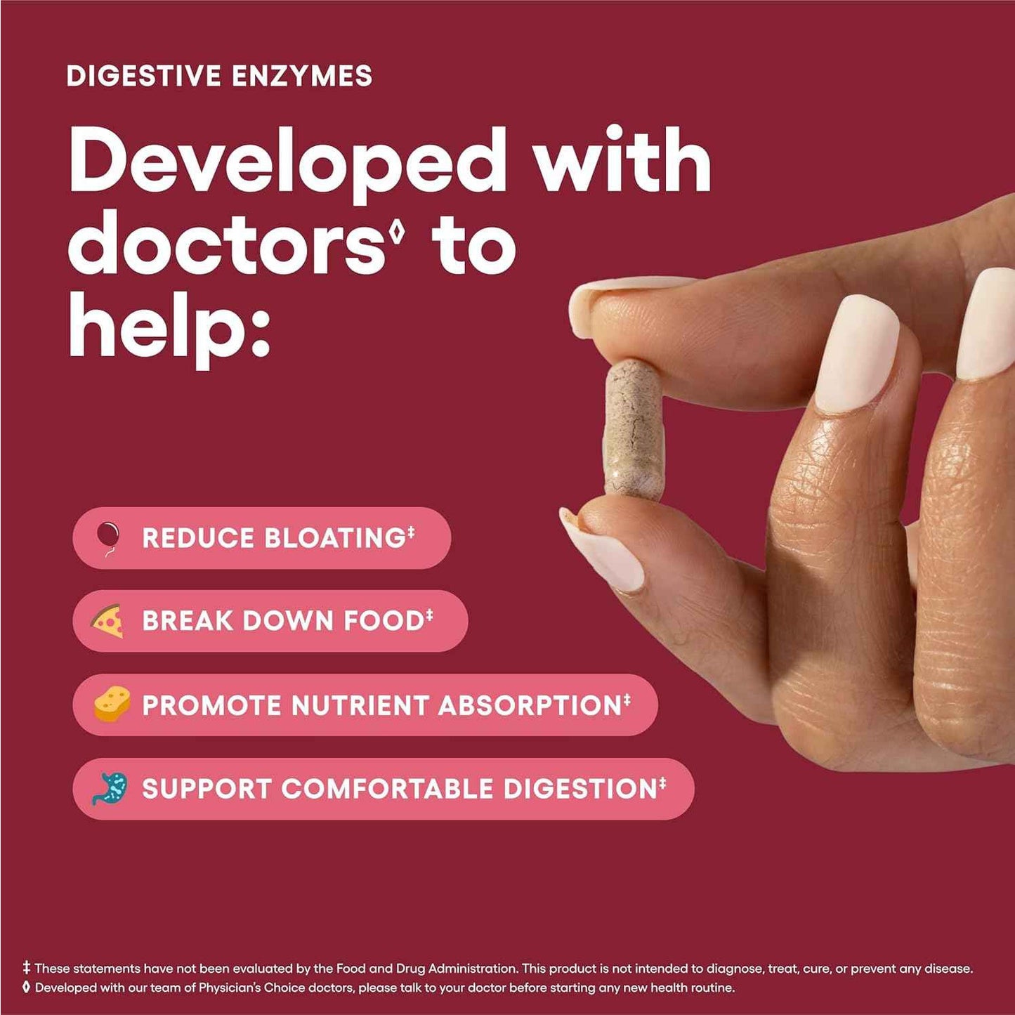 Physician's CHOICE Digestive Enzymes for Bloating & Digestion 16 Enzyme