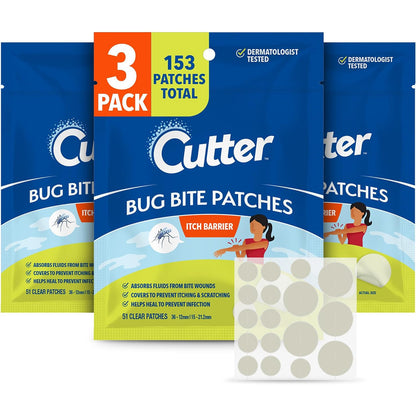 Cutter Bug Bite Itch Relief Hydrocolloid Patches