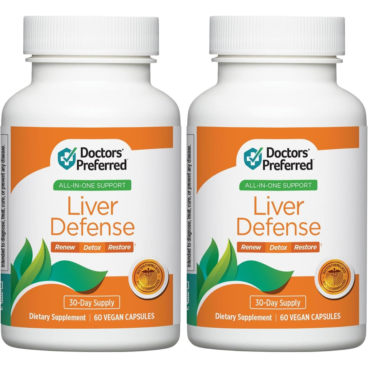 DOCTORS' PREFERRED Milk Thistle Liver Support Detox Formula Capsules