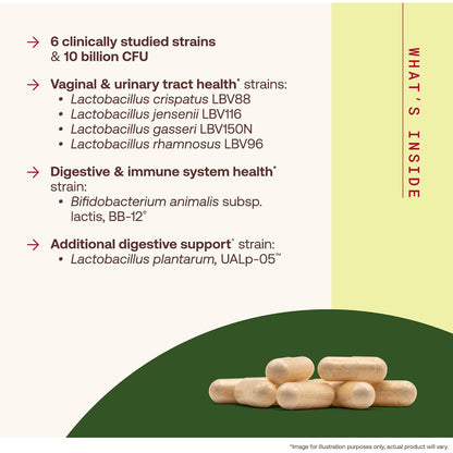 Jarrow Formulas Fem-Dophilus Advanced Probiotic Dietary Supplement Veggie Caps