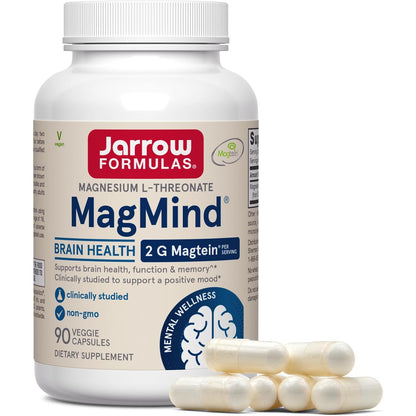 Jarrow Formulas MagMind Magnesium L-Threonate Dietary Supplement Capsules