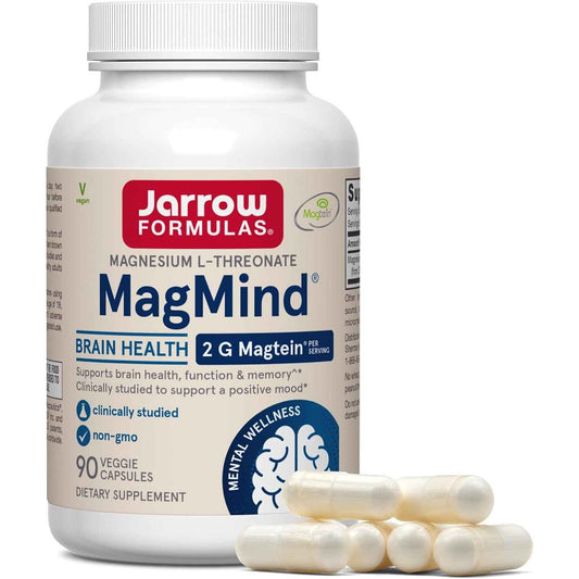 Jarrow MagMind Magtein Magnesium L-Threonate, 90 Capsules