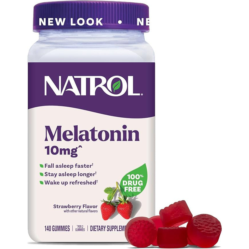 Natrol Melatonin Gummies 10mg Strawberry 140 Count
