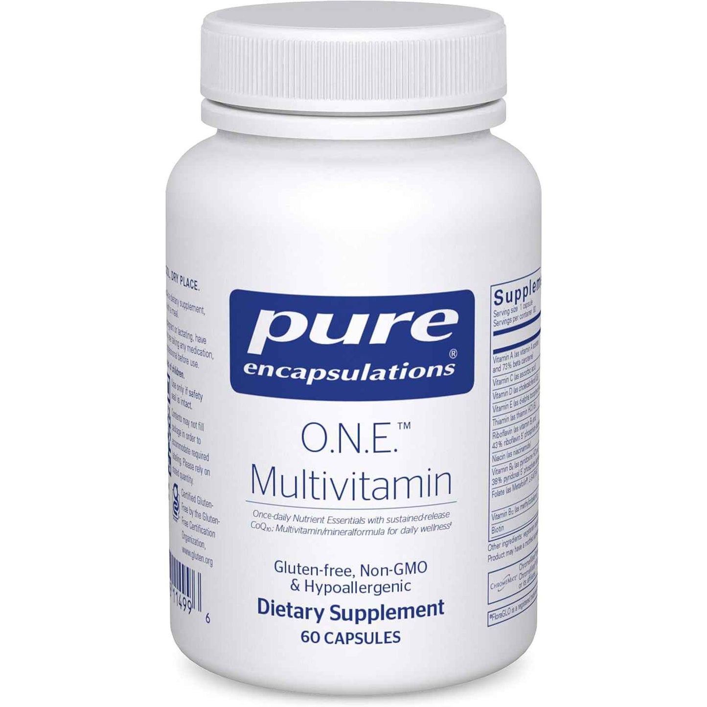 Pure Encapsulations O.N.E. Multivitamin Once Daily With Metafolin CoQ10 Lutein