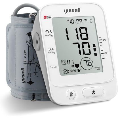 yuwell Digital Blood Pressure Monitor Large Cuff Voice Broadcast 99 Readings