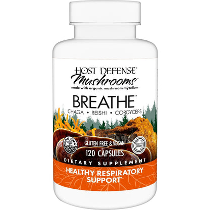 Host Defense Breathe Immune and Respiratory Support Capsules
